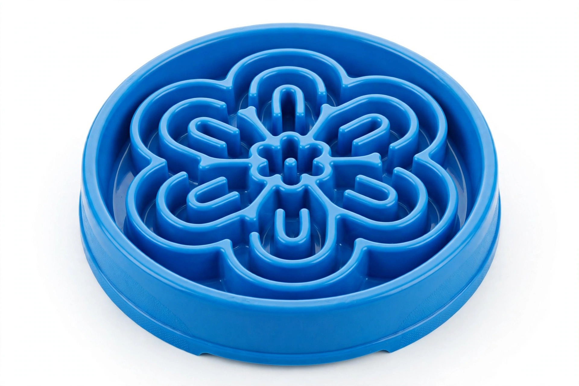 Plastic slow feeder bowl