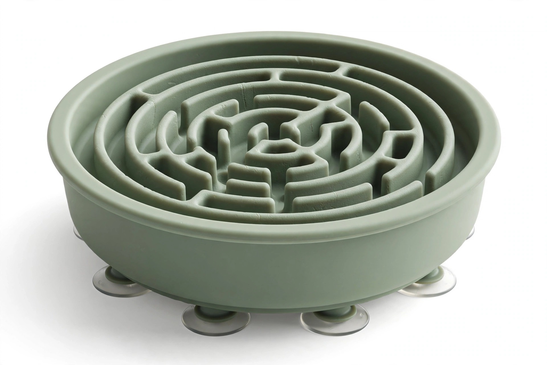 Silicone slow feeder bowl